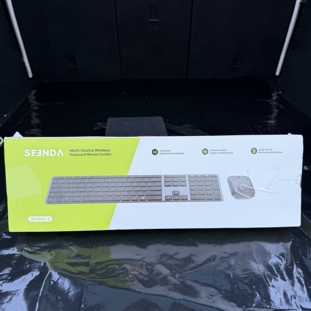 Seenda Wireless Bluetooth Keyboard‎ Mouse  Mac Multi-Device Rechargeable.